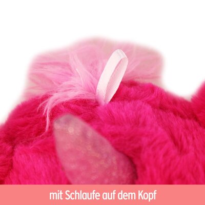 Einhorn Kuscheltier pink - leuchtet im Dunkeln - ca. 29 cm