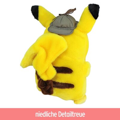 Detective Pikachu Plüschtier Pokémon - ca. 24 cm