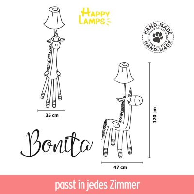 Lampe Einhorn groß "Bonita" - ca. 120 cm