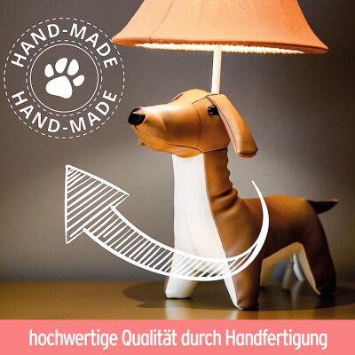 Lampe Hund "Waldi der Dackel" - ca. 48 cm
