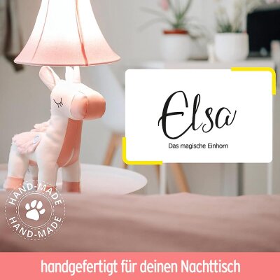 Einhorn Lampe Kinder "Elsa" - ca. 50 cm