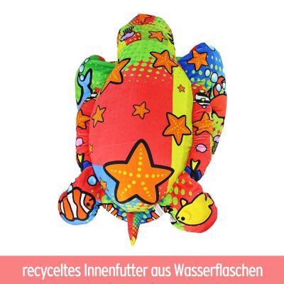 Riesen Plüschtier Schildkröte "Message from the planet" - ca. 83 cm