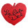 Kleines Herzkissen "Ich liebe Dich" - ca. 20 cm