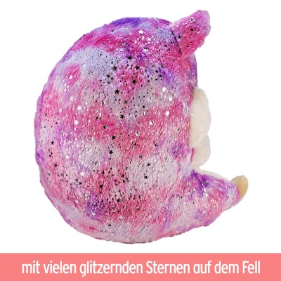 Hamster Stofftier groß XL mit Sternchen - lila - ca. 65 cm