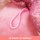 Hund Kuscheltier rosa mit Schleife und Halsband - ca. 30 cm