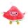 Wassermelone Kuscheltier mit Gesicht "Happy" - ca. 20 cm