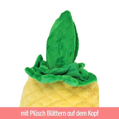 Stofftier Ananas Plüsch mit Gesicht - ca. 30 cm