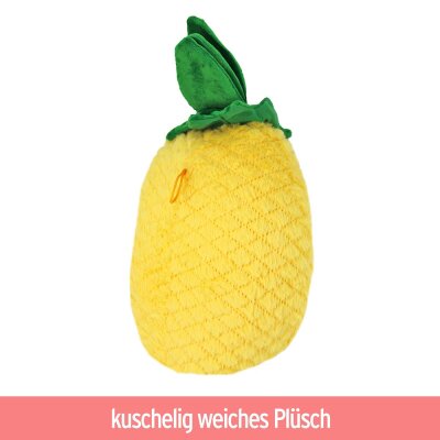 Stofftier Ananas Plüsch mit Gesicht - ca. 30 cm