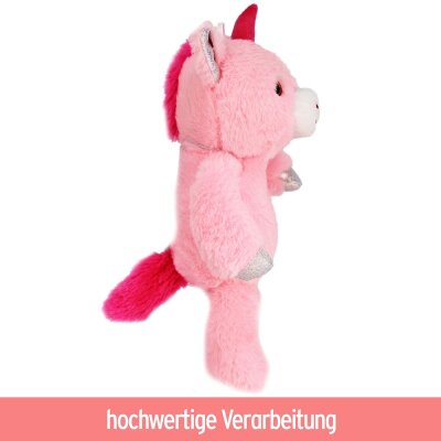 Plüsch Einhorn "Freya" mit Herz  "rosa" - ca. 32 cm