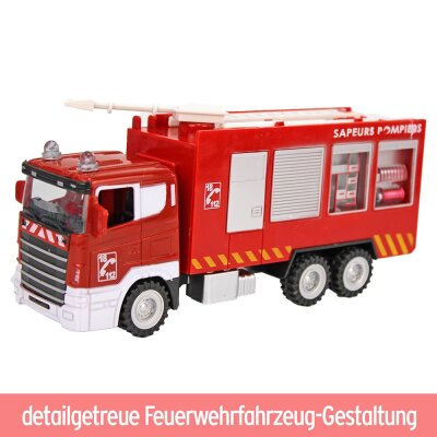Feuerwehrwache Kinder mit Spielzeugautos