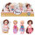 Spielzeug Puppe klein mit braunen Haaren - ca. 11 cm