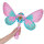 Schmetterling Seifenblasenstab mit Licht, Sound und Flügeln