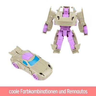 Roboforces Verwandlungsroboter und Rennauto - 2in1