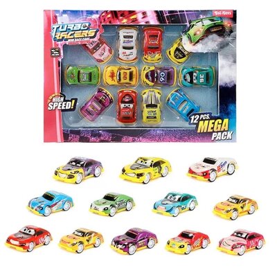 Spielzeug Auto Set mit Rückzug 12 Stück "Turbo Racers"