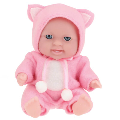 Spielzeug Baby Puppe mit Nachtmütze von BEAU - ca. 13 cm