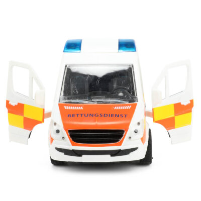 Spielzeug Krankenwagen mit Licht und Sound - Friktionsmotor