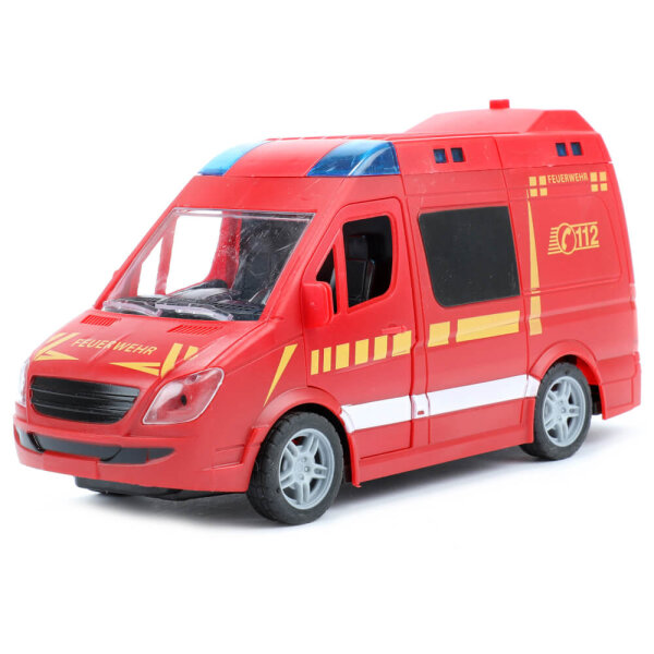 Xruison Feuerwehrauto Spielzeug Auto mit Sound und Licht, 4D LED