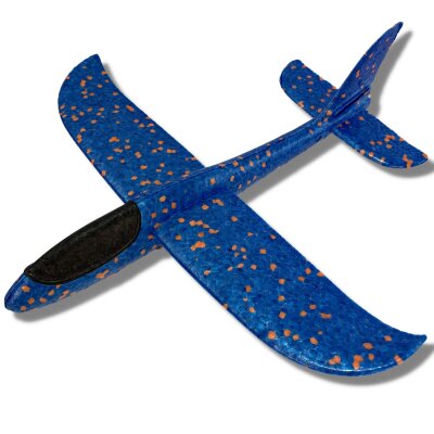 Blaues Spielflugzeug Schaumstoff mit Abschusspistole