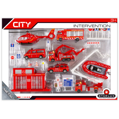 Feuerwehrauto Set Spielzeug für Kinder - 25-teilig
