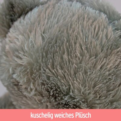 Grauer Plüsch Bär mit Schleife 2fach sortiert - ca. 32 cm