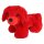Roter Stofftier Hund klein - ca. 23 cm