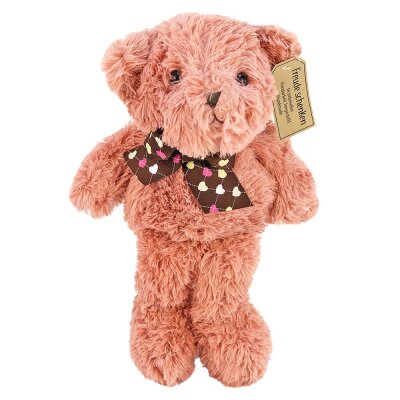 Teddybär mit Schleife - handgefertigt - ca. 22 cm