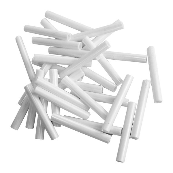 Plastikröhrchen 2000 Stk. weiß aus Kunststoff - ca. 4 cm