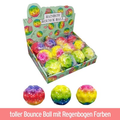 Super Flummi Regenbogen "Bouncing Ball" - ca. 6,5 cm