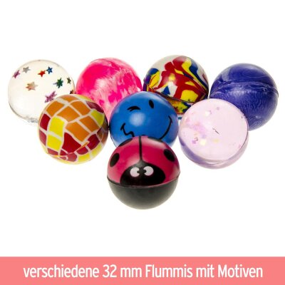 Bunter Flummi Mix im Beutel - ca. 3,2 cm
