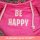 Faultier mit Pullover Plüschtier pink "Be Happy" - ca. 60 cm