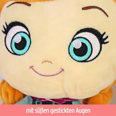 Frozen 2 Kuscheltier Anna & Elsa mit großem Kopf & Sound - ca. 27 cm