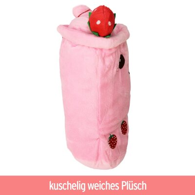 Bubble Tea Plüsch rosa Erdbeer - ca. 23 cm
