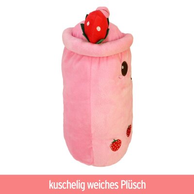 Bubble Tea Kuscheltier Erdbeere - ca. 30 cm