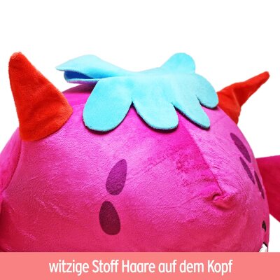 Kuscheltier Drache pink XXL - ca. 80 cm