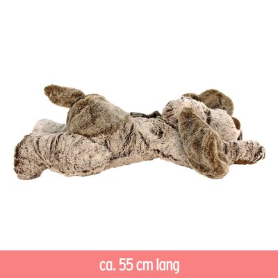 Stofftier Hund liegend "Cookie" braun - ca. 55 cm