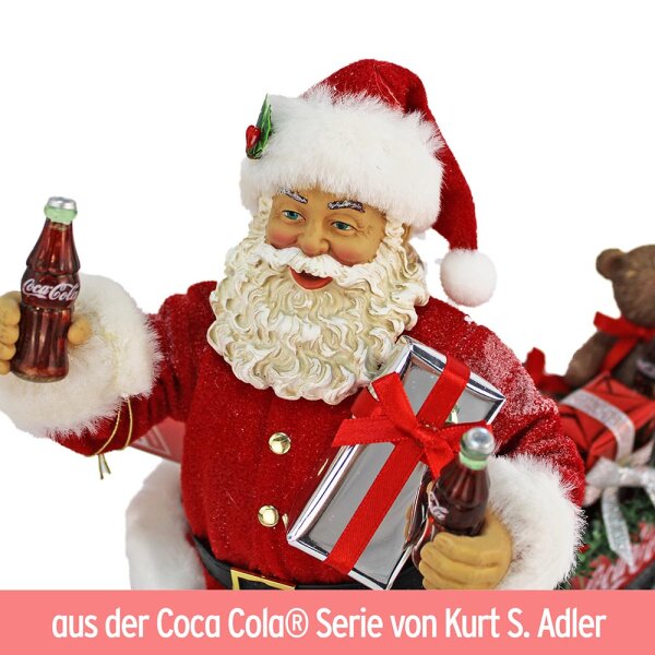 Santa Claus Coca Cola Deko Figur auf Vintage Kisten Weihnachtsmann Original  — Купить на  PL (Польша) с Доставкой в Украину — Megazakaz