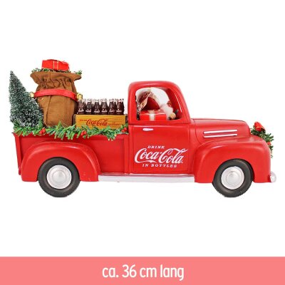 Coca-Cola Santa Claus Deko Figur im Pick-Up Truck