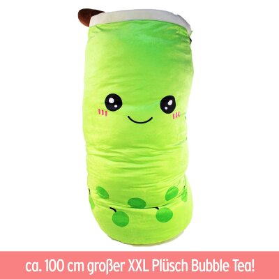 Bubble Tea Kuscheltier 100 cm grün