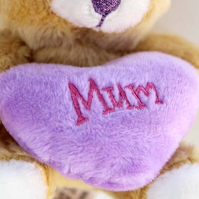 Muttertagsgeschenk Teddy mit Herz "Mum" als...