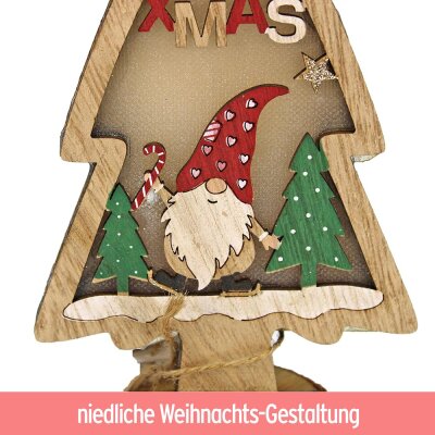 Deko aus Holz Weihnachten "Tannenbaum" - ca. 30 cm