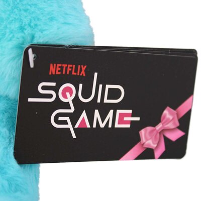 Squid Game Teddy blau - ca. 25 cm