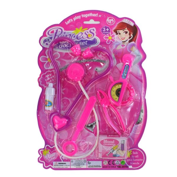 Doktor Spielzeug für Kinder "Prinzessin" auf Karte - 4-Teilig