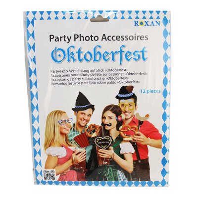 Oktoberfest Accessoire Partybrille - 12 Stück im Set