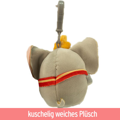 Disney Dumbo Anhänger Plüsch mit Bagclip - ca. 8 cm
