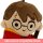 Harry Potter Anhänger aus Plüsch mit Bagclip - ca. 8 cm