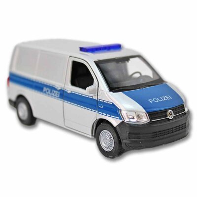 VW Transporter Polizei T6 Modellauto WELLY