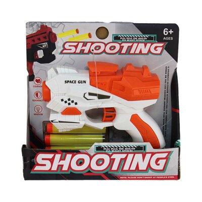Kinder Pistole Spielzeug mit 3 Styropor Pfeilen - ca. 12,5 cm