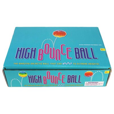Bouncing Ball bunt mit Regenbogen Farben - ca. 7 cm