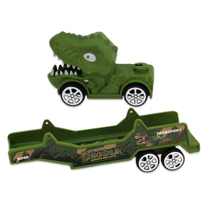 Dino Figuren Kinder mit Truck - 4-teilig