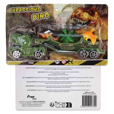 Dino Figuren Kinder mit Truck - 4-teilig